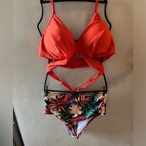 Orange top and flower bottom